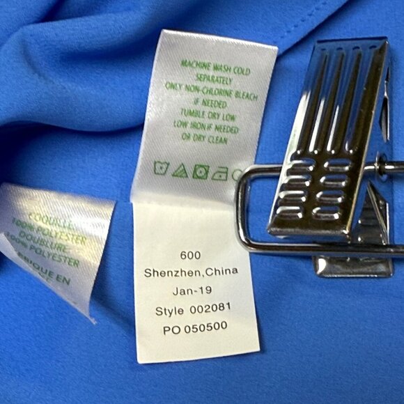 Lilly Pulitzer Dusk Lileeze Tank Top Bright Blue Medium EUC - Picture 8 of 11